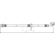 Apec Brake Hydraulic Hose Line Front Right HOS3863