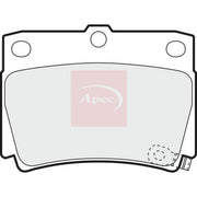 Apec Rear Brake Pad Set fits Mitsubishi Shogun Sport I 1996-2003 2.5 2.8 3.0