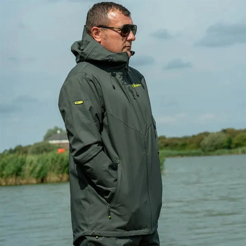 RidgeMonkey APEarel ThermaPro Waterproof Shell Coat Green S - RMC145