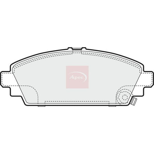 Apec Front Brake Pad Set fits Honda Civic VII 2001-2005 1.7 2.0