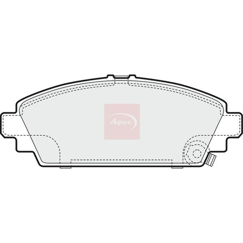 Apec Front & Rear Pads fits Honda Civic VII 2001-2005 1.7 2.0