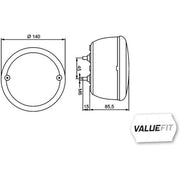 Hella Rear Fog Light Lamp Unit Rear
