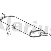Klarius Box With Tail Pipe Rear fits VW Golf Plus V 2005-2013 1.4