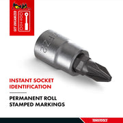 Teng Tools 1/4" PZ Bit Socket PZ3 Teng Tools - Dynamic Drive