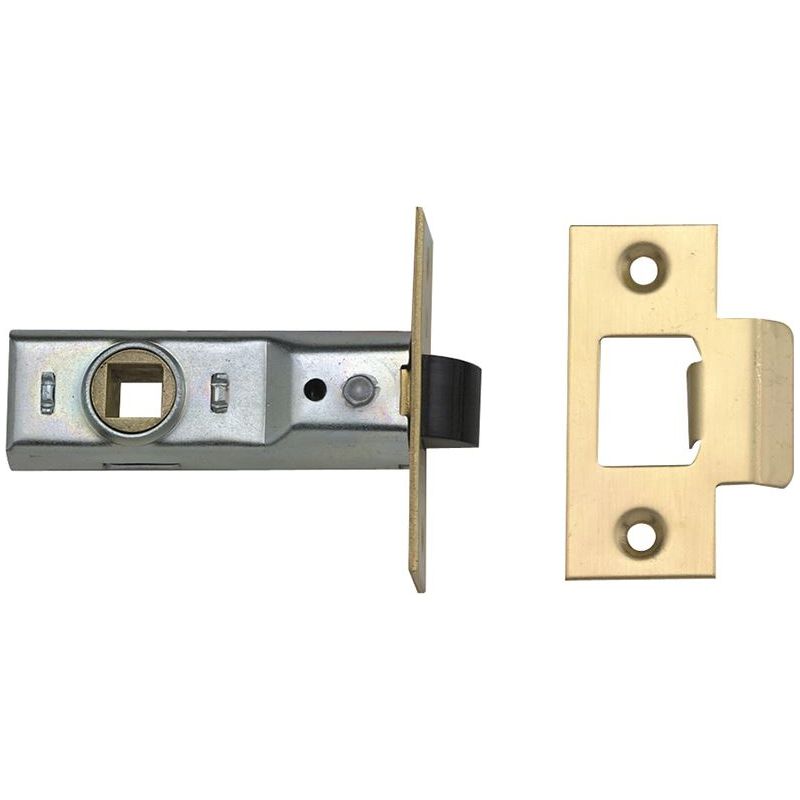 Yale Locks M888 Tubular Mortice Latch 64mm 2.5in Polished Brass Visi Pack of 1 Yale Locks - Dynamic Drive