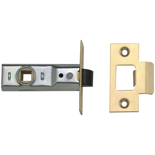 Yale Locks M888 Tubular Mortice Latch 64mm 2.5in Polished Brass Visi Pack of 1 Yale Locks - Dynamic Drive