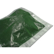 Faithfull Tarpaulin Green/Silver 3.6 x 2.7m (12 x 9ft) 80gsm - FAITARP129