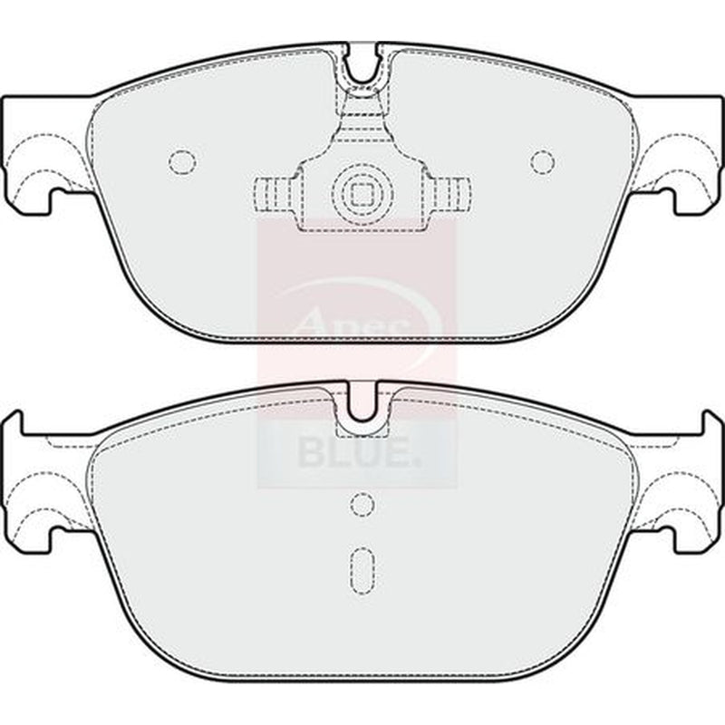 Apec Front Brake Pad Set fits Citroën C5 III 2009-2014 3.0