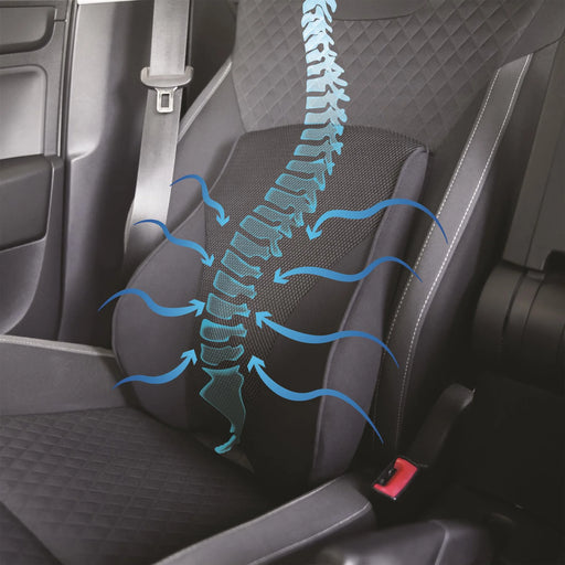 Streetwize Lumbar Support Memory Foam Airflow Car Seat Cushion - SWMAS5