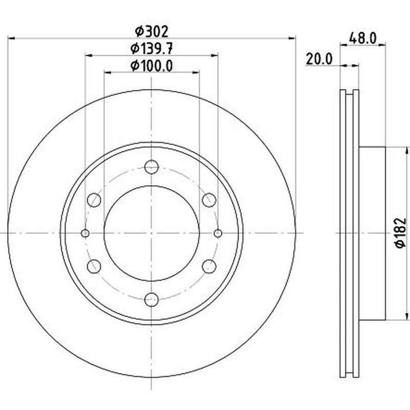 Mintex Front Brake Discs & Pads fits Toyota Land Cruiser 1990-2001 4.2