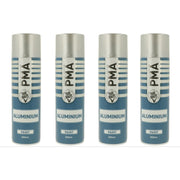 4x PMA Professional Aluminium 500ml Spray Paint High Coverage PMA - Dynamic Drive