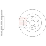 Apec 2 x Vented Rear Brake Discs SDK6975-x2