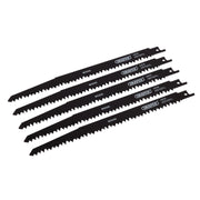 Draper Reciprocating Saw Blades for Wood Cutting, 240mm, 5tpi (Pack of 5) 38803 Draper - Dynamic Drive
