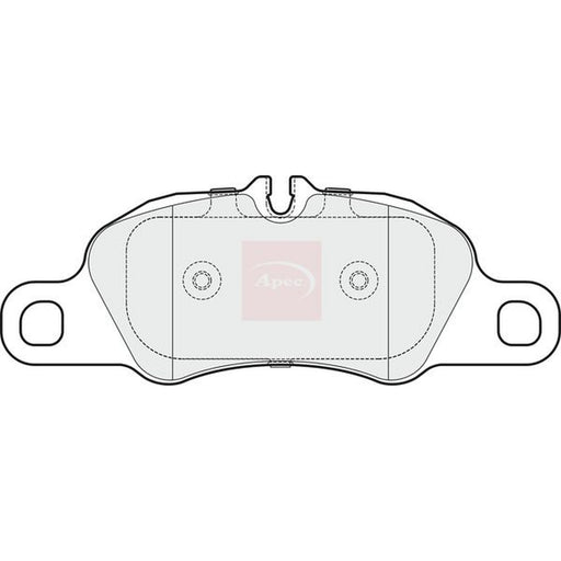 Apec Front Brake Pad Set fits Porsche 718 Boxster 2016 on 2.0