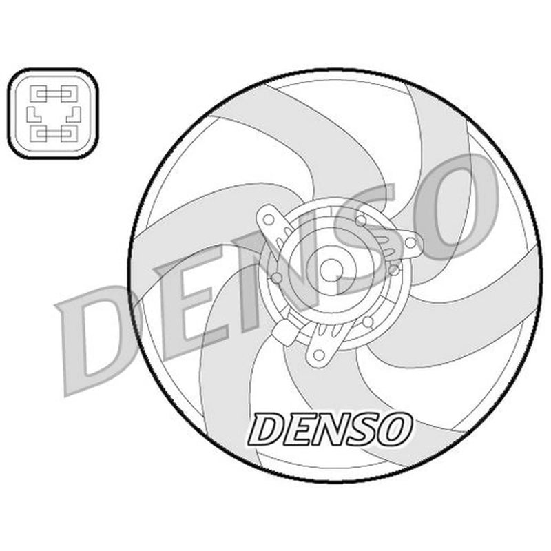 Denso Engine Cooling Fan fits Citroën Berlingo First 1996-2005 1.8 1.9 2.0