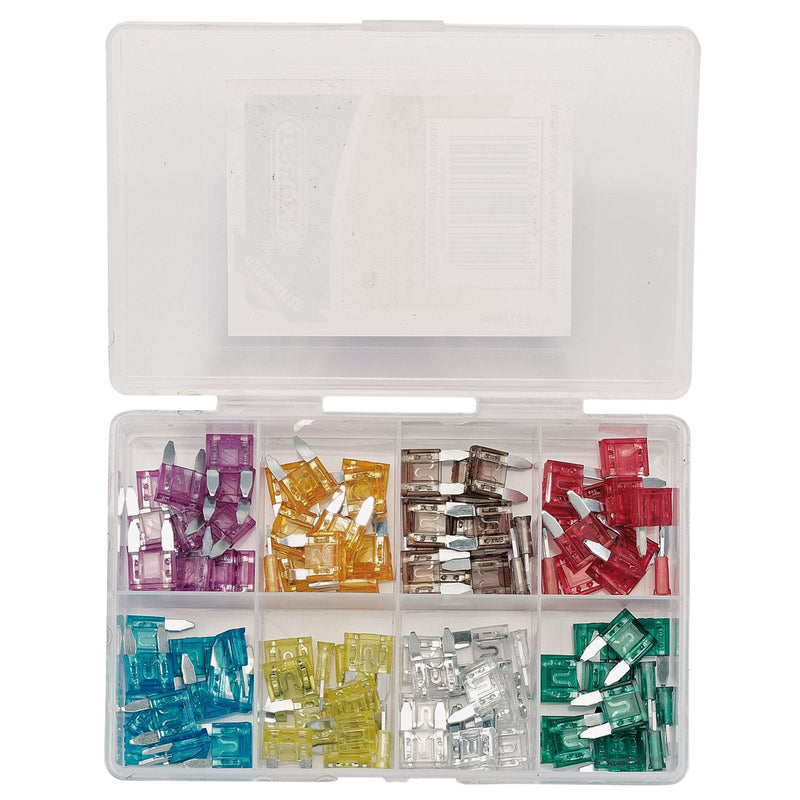 Draper Mini Automotive Plug-In Fuse Assortment (100 Piece) 24311 Draper - Dynamic Drive