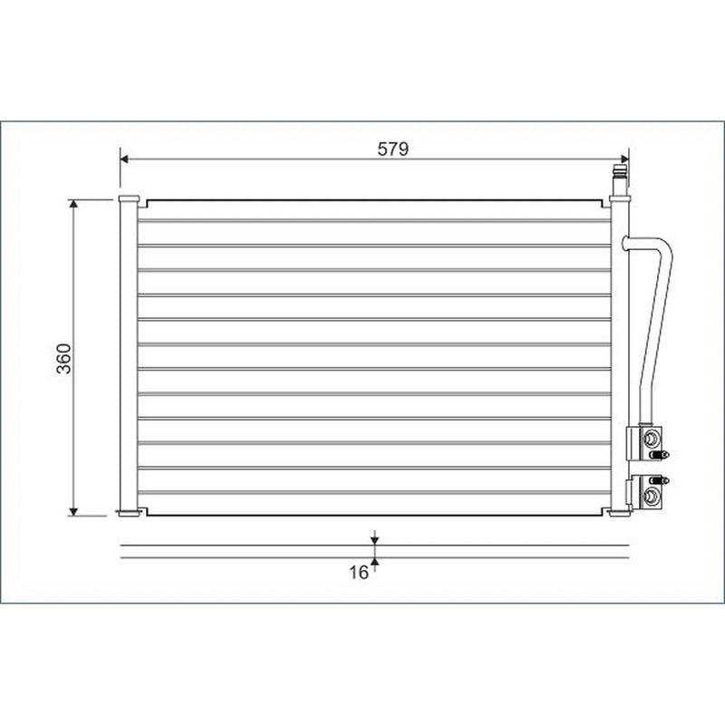 Valeo Air Conditioning Condenser 817664