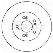 Borg & Beck Front & Rear Brake Discs & Pads fits Honda Civic VIII 2007-2010 2.0