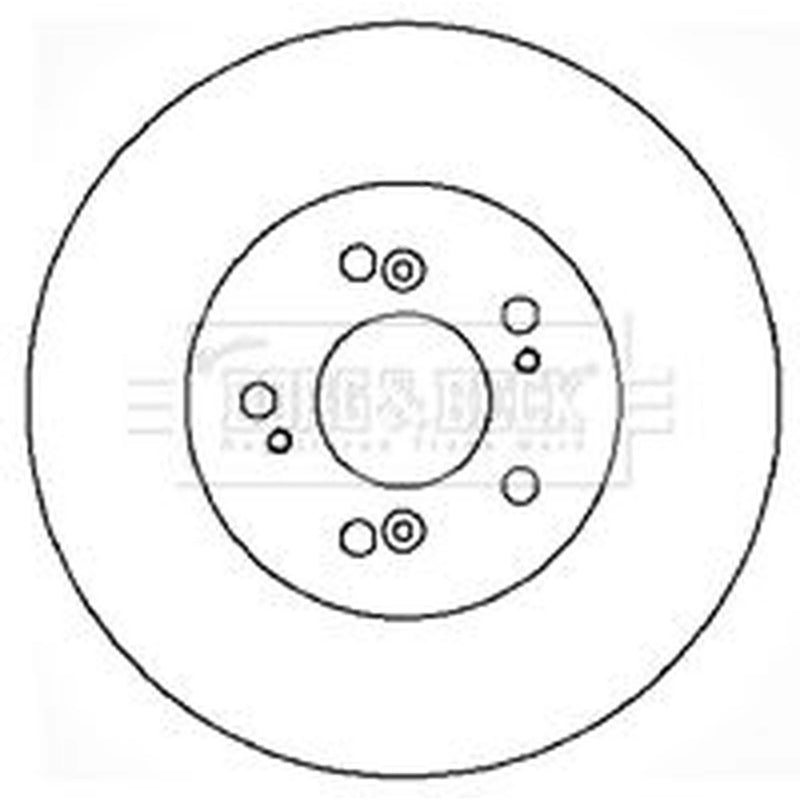 Borg & Beck Front Brake Vented Discs & Pads fits Honda Cr-Z 2010-2013 1.5