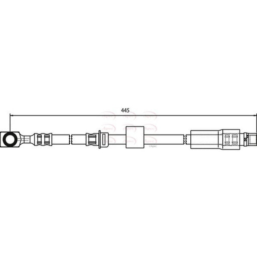 Apec Brake Hydraulic Hose Line Front fits Opel Astra H 2004-2010