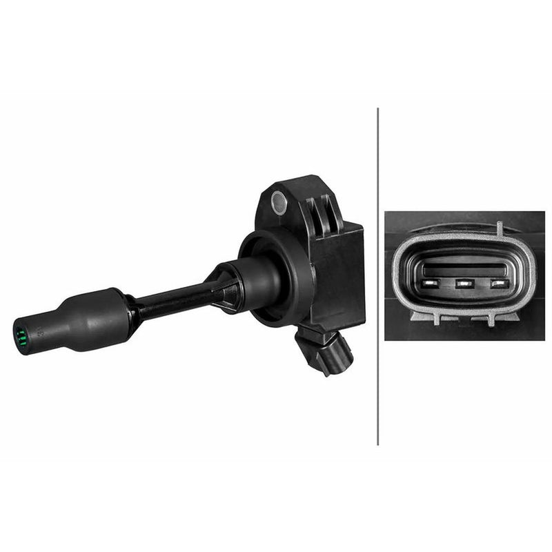 Hella Ignition Coil Pack fits Citroën C1 II 2014-2021 1.0