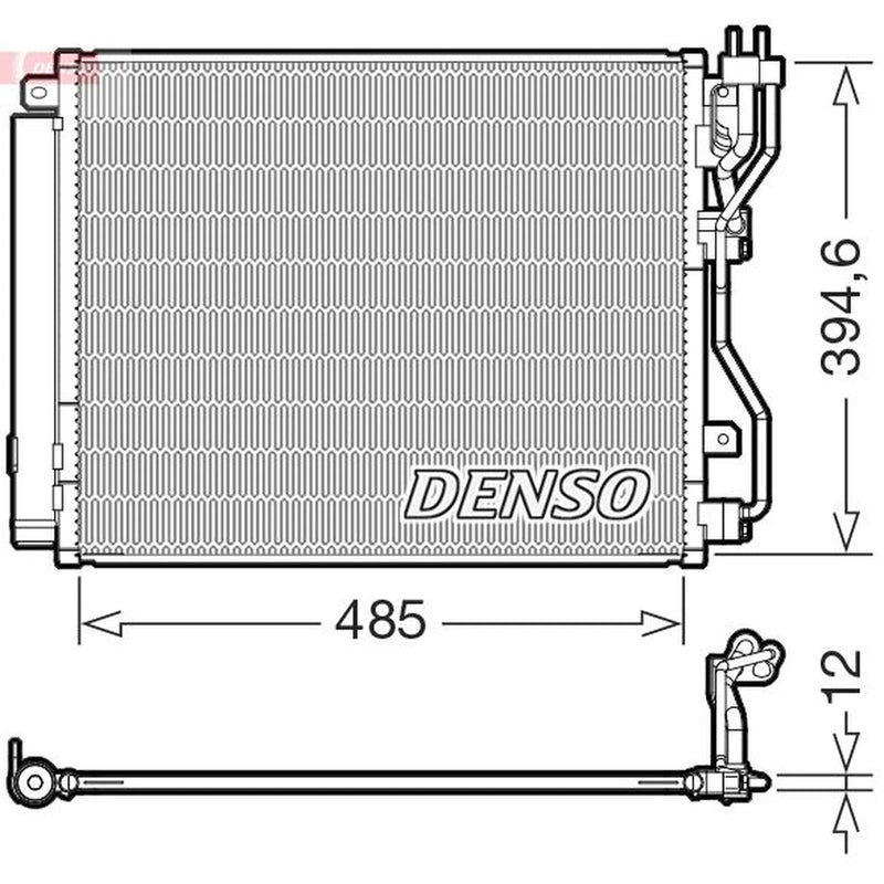 Denso Air Conditioning Condenser fits Kia Optima 2015-2019 1.7 2.0