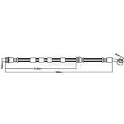 Borg & Beck Brake Hydraulic Hose Line Front Left BBH8527