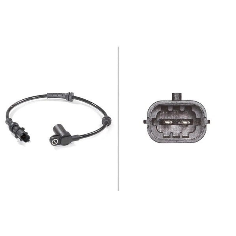 Hella ABS Wheel Speed Sensor Front fits Opel Combo Box Body/Mpv 2001 on 1.6 1.7