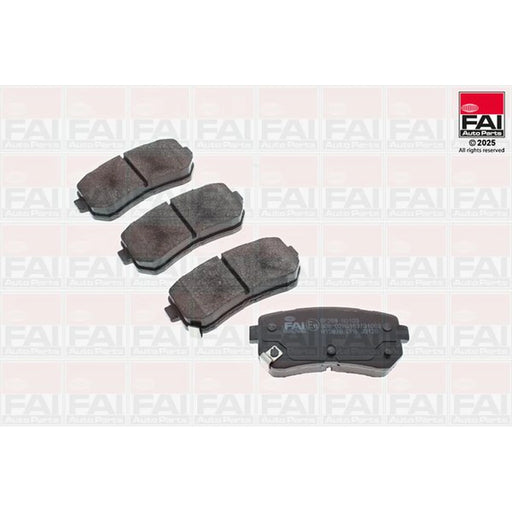 FAI Rear Brake Solid Discs & Pads fits Hyundai Kona 2017-2023 1.0 1.6