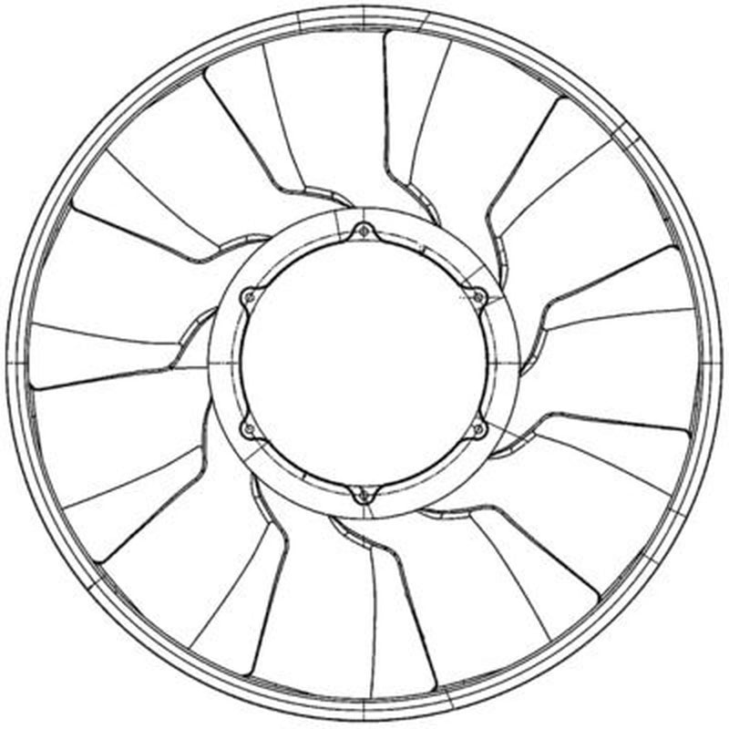 Mahle Radiator Cooling Fan Blade CFW 81 000P