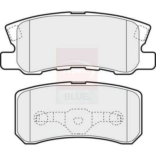 Apec Rear Brake Pad Set fits Chrysler Sebring 2007-2010 2.0 2.4 2.7