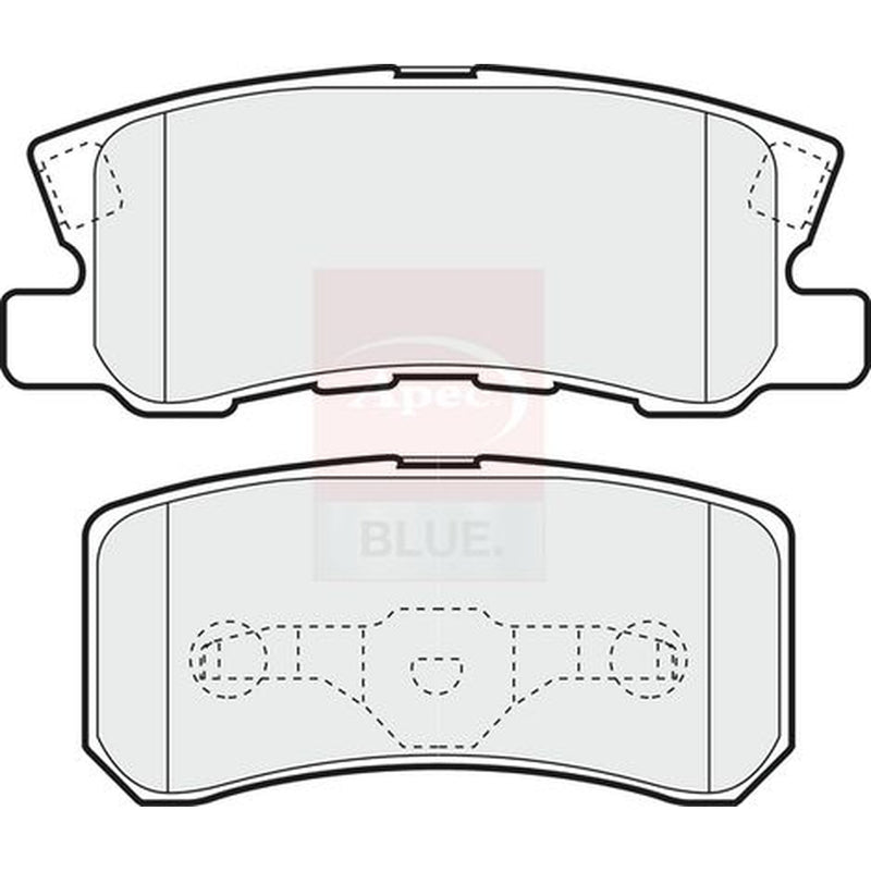 Apec Rear Brake Pad Set fits Chrysler Sebring 2007-2010 2.0 2.4 2.7