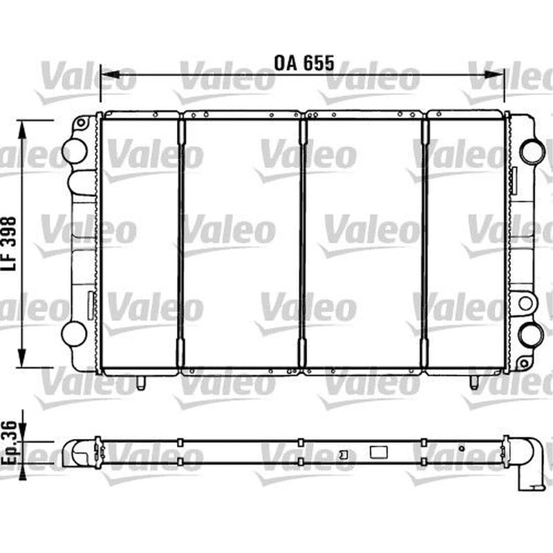 Valeo Engine Radiator 730944