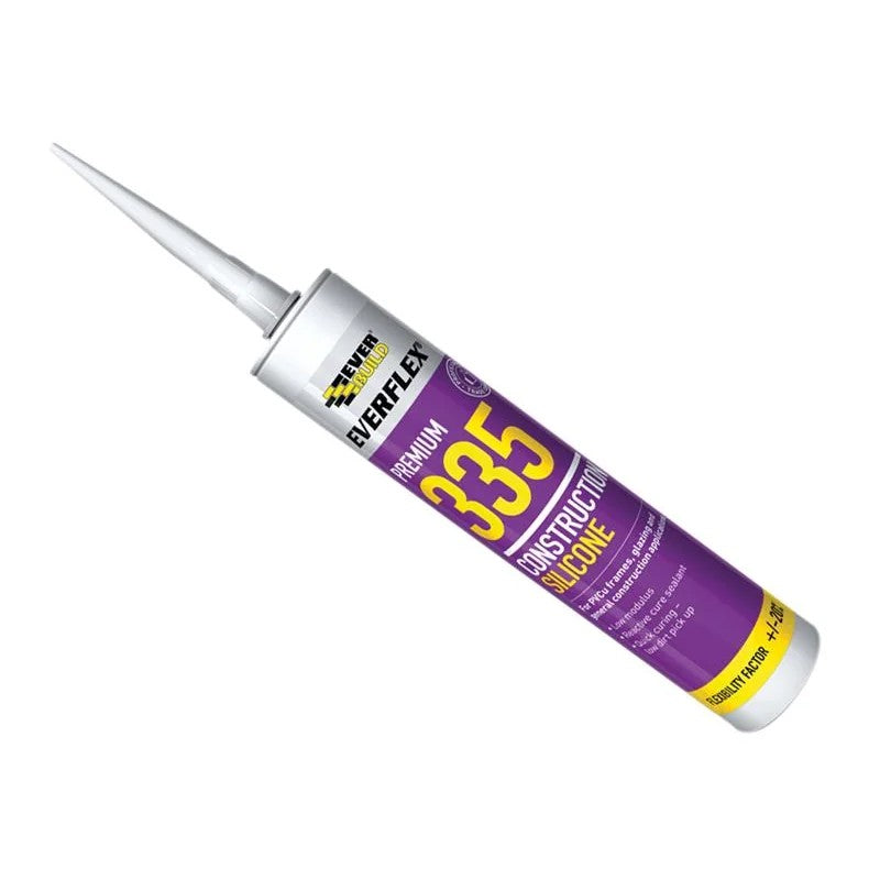 Everbuild Sika Everflex® 335 Construction Silicone Black 295ml - 880237