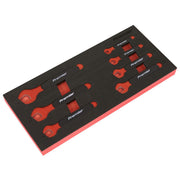 Premier Insulated Open-End Spanner Set with Tool Tray 7pc - VDE Approved Sealey Premier - Dynamic Drive