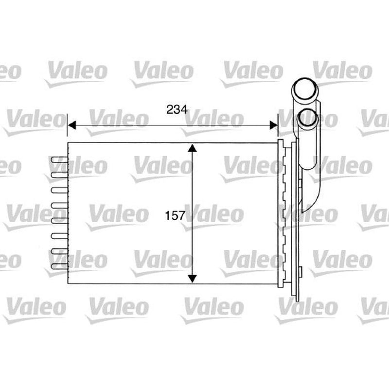 Valeo Heater Matrix Core Heat Exchanger 812157