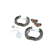 Bosch Brake Shoe Set Axle Kit fits Nissan Micra II 1992-2003 1.0 1.3 1.4