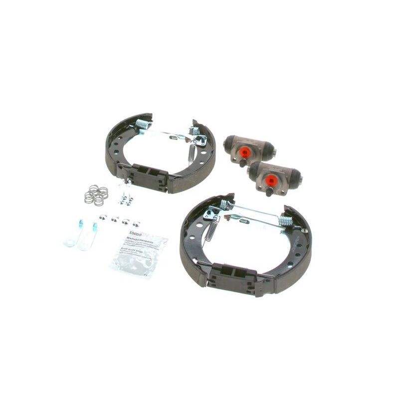 Bosch Brake Shoe Set Axle Kit fits Nissan Micra II 1992-2003 1.0 1.3 1.4