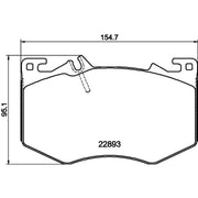 Mintex Front Brake Pad Set fits Mercedes-Benz A-Class 2018-2019