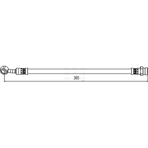 Apec Brake Hydraulic Hose Line Rear Right HOS4134