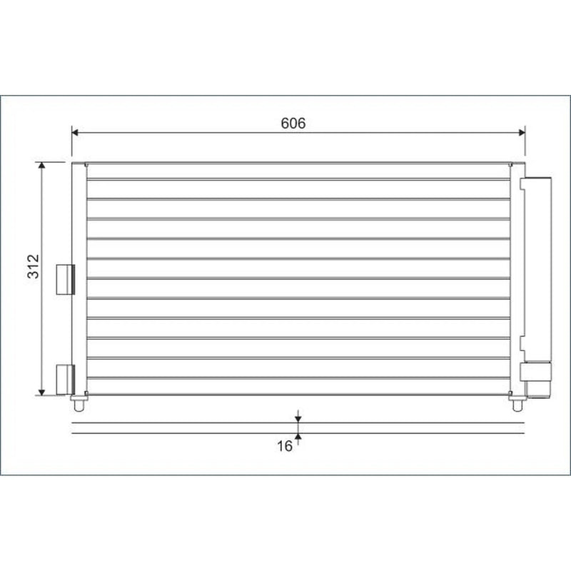 Valeo Air Conditioning Condenser 818021