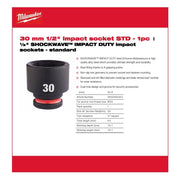 Milwaukee Hex Socket Shw 1/2 Std 30mm-1Pc 4932480324 Milwaukee - Dynamic Drive