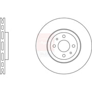 Apec Front Brake Vented Discs & Pads fits Fiat Multipla 1999-2010 1.6 1.9