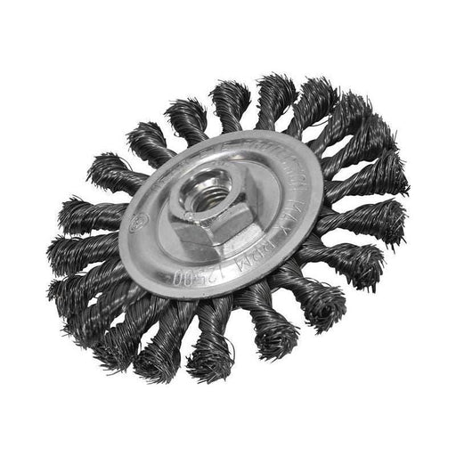 Faithfull Circular Wire Brush 115 x 12mm M14x2 Bore, 0.35mm Wire Faithfull - Town Tools