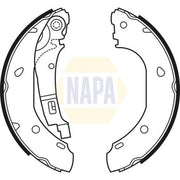 NAPA Brake Shoe Set Axle Kit fits Citroën Relay II 2002-2006 2.0 2.2 2.8