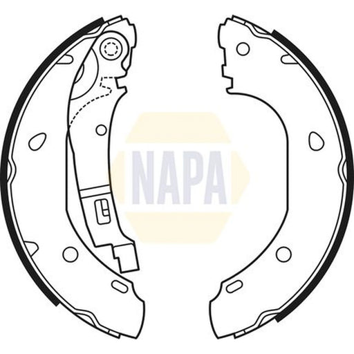 NAPA Brake Shoe Set Axle Kit NBS1052