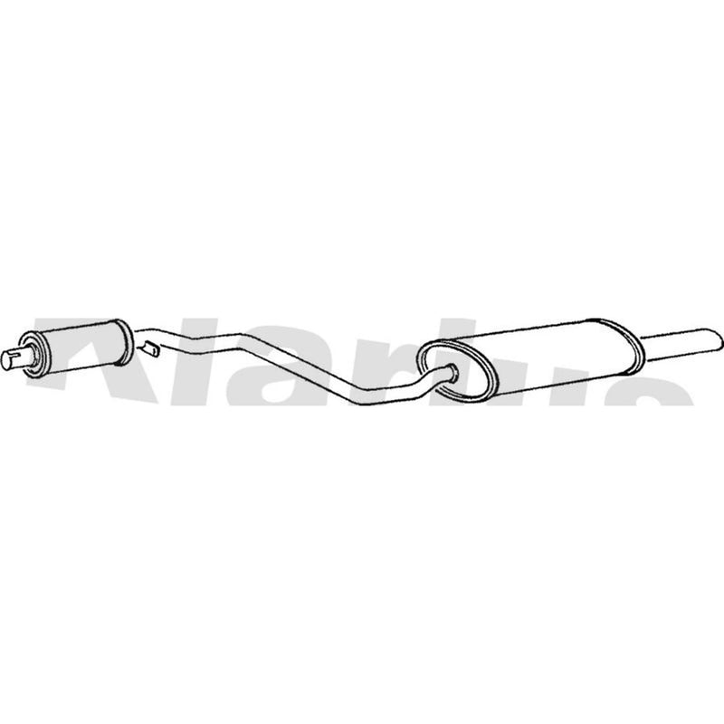 Klarius Box With Tail Pipe Rear fits Porsche 924 1975-1989 2.0