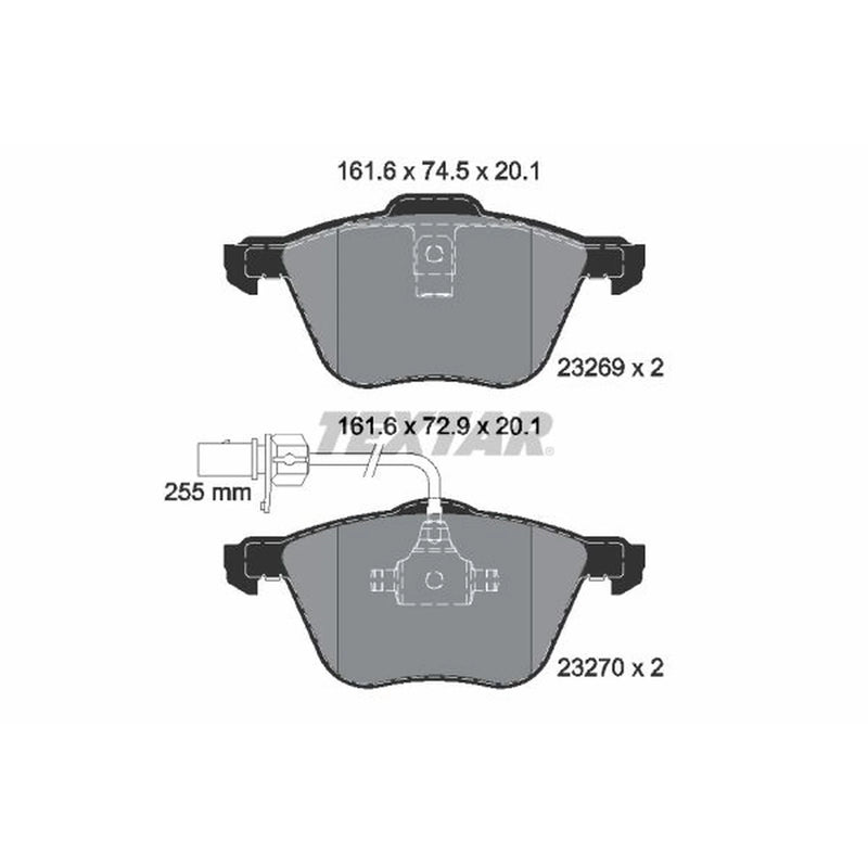 Textar Front Brake Pad Set 2326903