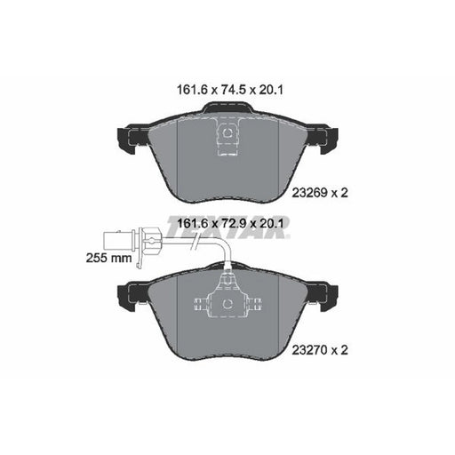 Textar Front Brake Pad Set 2326903
