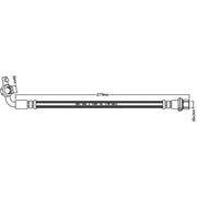 Juratek Brake Hydraulic Hose Line Rear Right fits Toyota Rav 4 2000-2005 1.8 2.0